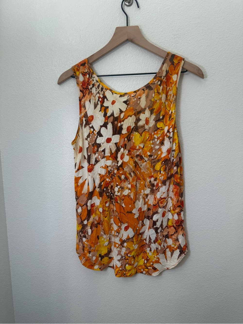 Jams World Daisy Patch Rayon Tank Top Medium - Picture 3 of 8